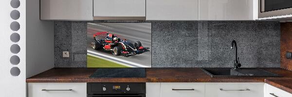 Sklenený panel do kuchynskej linky Formula 1