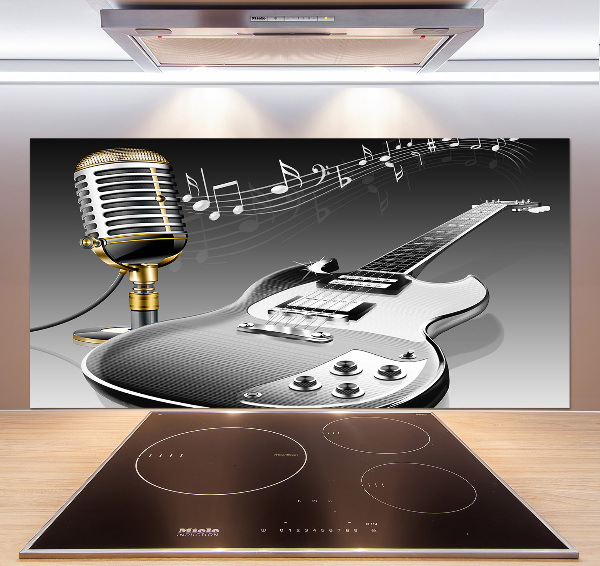 Panel do kuchyne Gitara a mikrofón