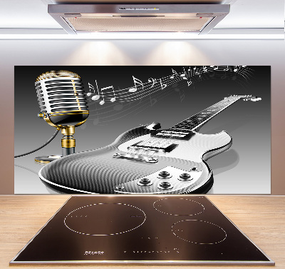 Panel do kuchyne Gitara a mikrofón