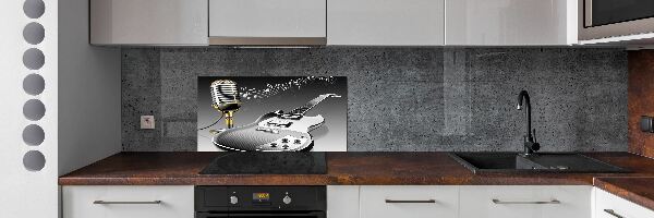 Panel do kuchyne Gitara a mikrofón