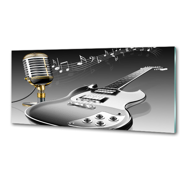 Panel do kuchyne Gitara a mikrofón