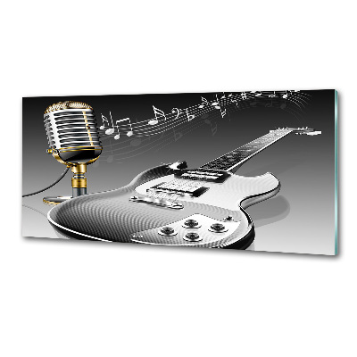Panel do kuchyne Gitara a mikrofón
