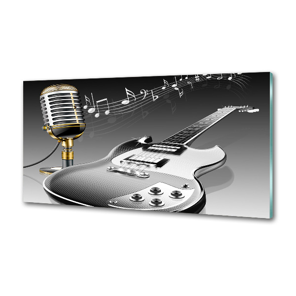 Panel do kuchyne Gitara a mikrofón