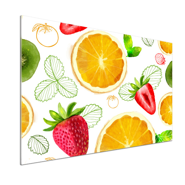Sklenený panel do kuchyne Ovocie