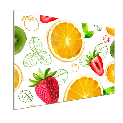 Sklenený panel do kuchyne Ovocie