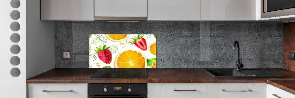 Sklenený panel do kuchyne Ovocie