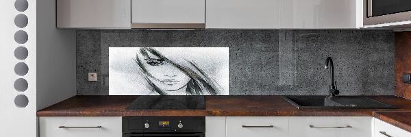Panel do kuchyne Portrét ženy