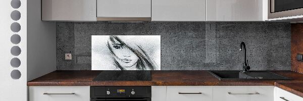 Panel do kuchyne Portrét ženy