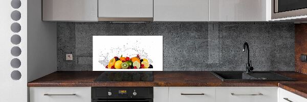Dekoračný panel sklo Ovocie a voda