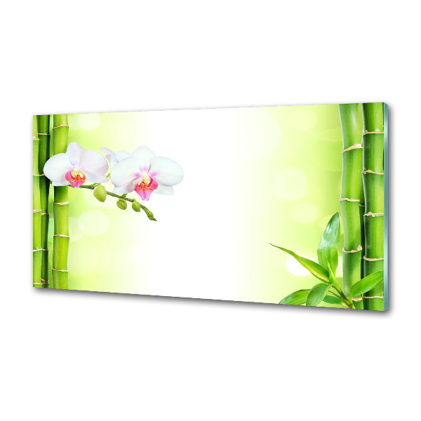 Panel do kuchyne Orchidea a bambus