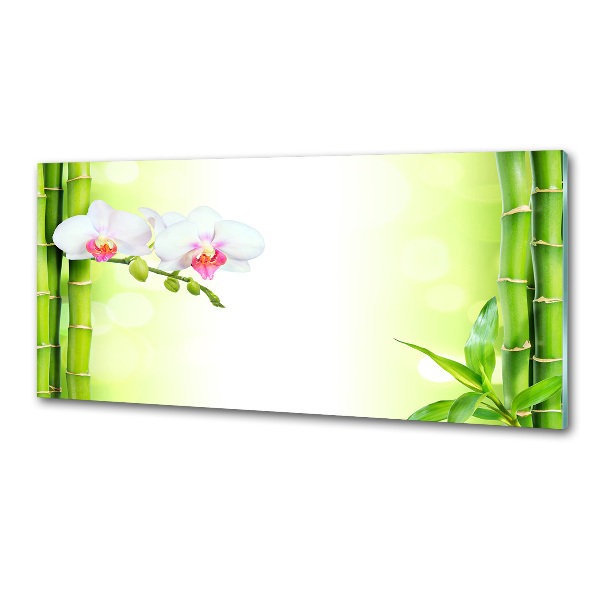Panel do kuchyne Orchidea a bambus