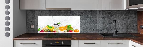 Dekoračný panel sklo Ovocie a voda