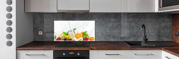 Dekoračný panel sklo Ovocie a voda