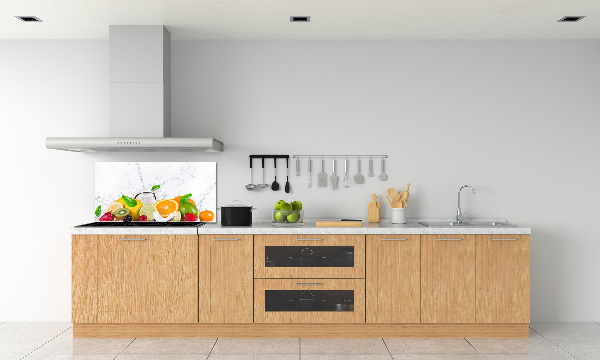 Dekoračný panel sklo Ovocie a voda