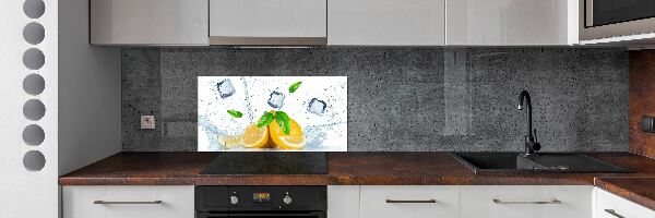 Panel do kuchyne Citróny s ľadom