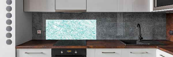 Panel do kuchyne Modré vlny