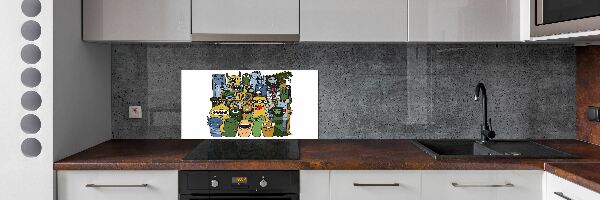 Panel do kuchyne Šialené netvory