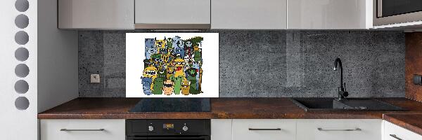 Panel do kuchyne Šialené netvory