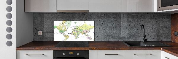Dekoračný panel sklo Mapa sveta