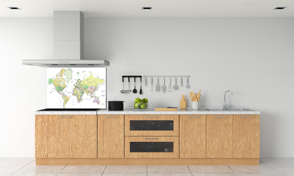 Dekoračný panel sklo Mapa sveta