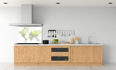 Dekoračný panel sklo Mapa sveta