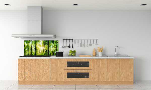 Dekoračný panel sklo Les slnko