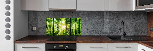 Dekoračný panel sklo Les slnko