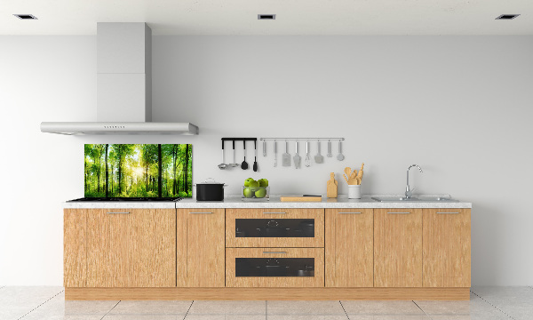 Dekoračný panel sklo Les slnko