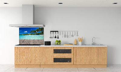Panel do kuchyne Tropická pláž