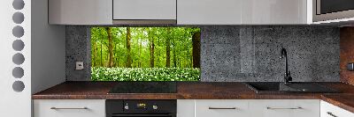 Panel do kuchyne Kvety v lese