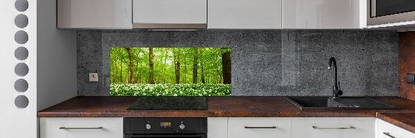 Panel do kuchyne Kvety v lese