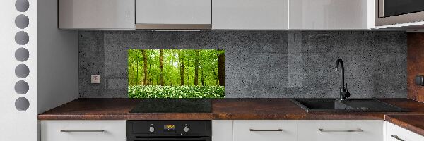 Panel do kuchyne Kvety v lese