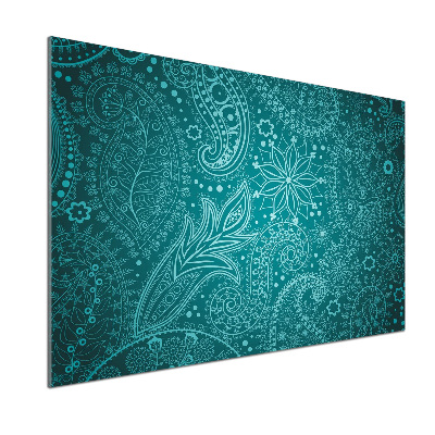 Sklenený panel do kuchynskej linky Ornamenty