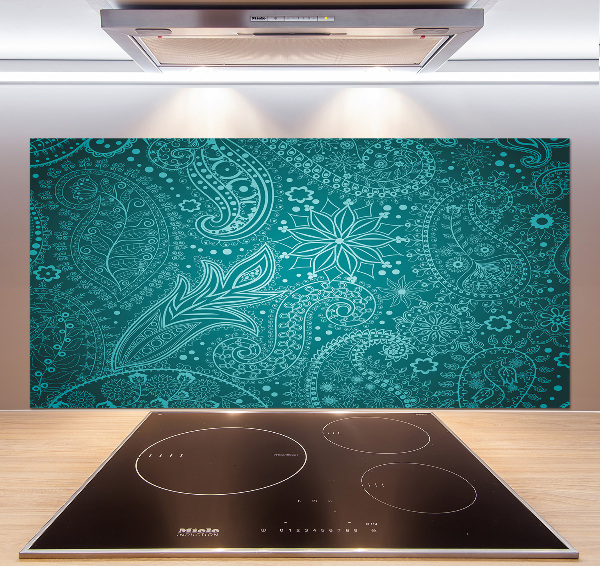 Sklenený panel do kuchynskej linky Ornamenty
