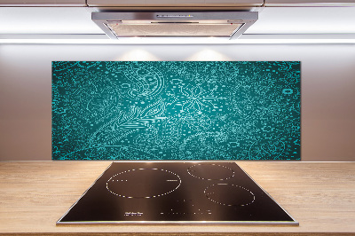 Sklenený panel do kuchynskej linky Ornamenty