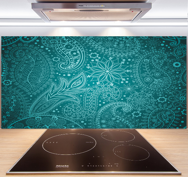 Sklenený panel do kuchynskej linky Ornamenty