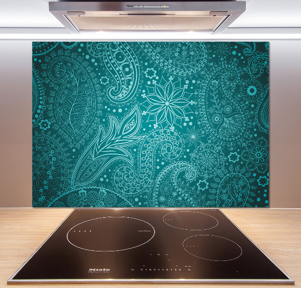 Sklenený panel do kuchynskej linky Ornamenty