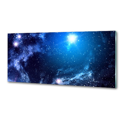 Sklenený panel do kuchynskej linky Hmlovina