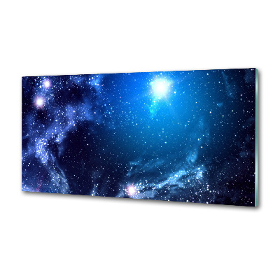 Sklenený panel do kuchynskej linky Hmlovina
