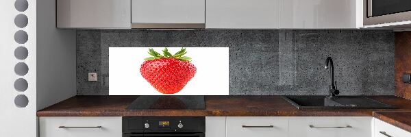 Sklenený panel do kuchynskej linky Jahoda