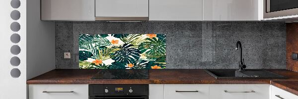 Panel do kuchyne Tropické lístia