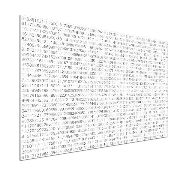 Dekoračný panel sklo Binárny kód