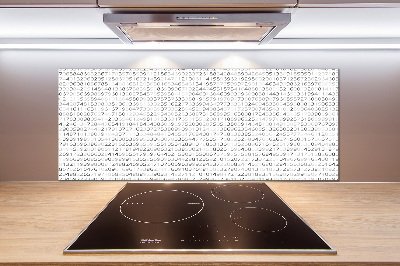 Dekoračný panel sklo Binárny kód