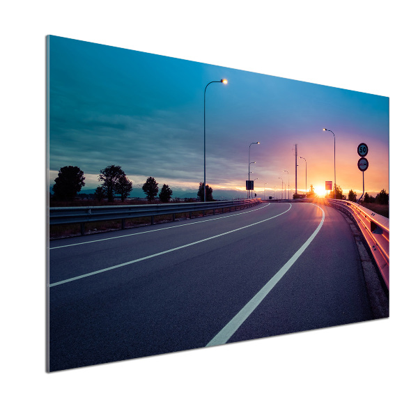 Dekoračný panel sklo Diaľnica