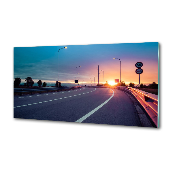 Dekoračný panel sklo Diaľnica