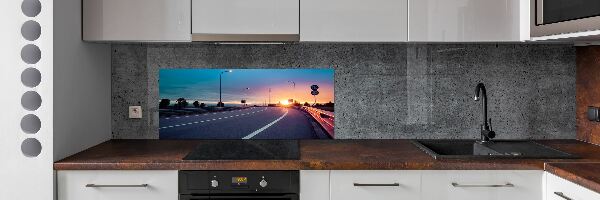 Dekoračný panel sklo Diaľnica
