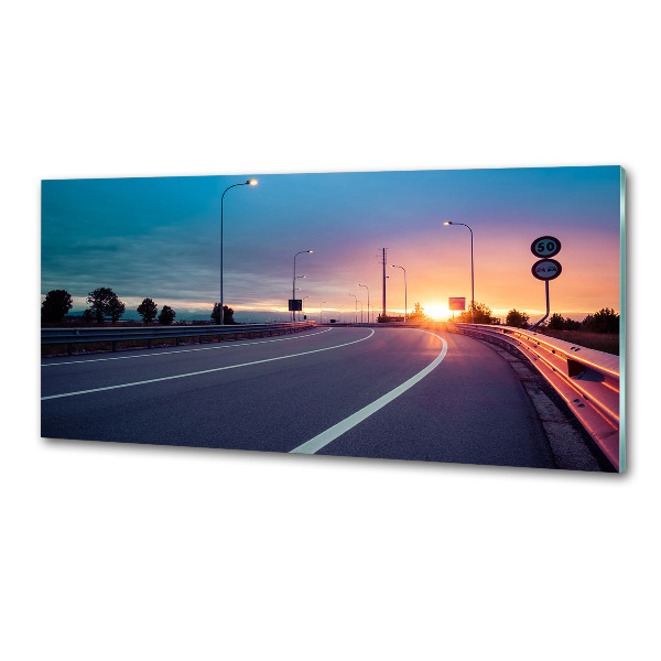 Dekoračný panel sklo Diaľnica