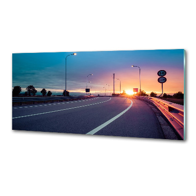 Dekoračný panel sklo Diaľnica
