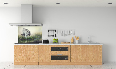 Dekoračný panel sklo Biely tiger