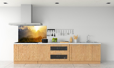 Panel do kuchyne Západ slnka hory
